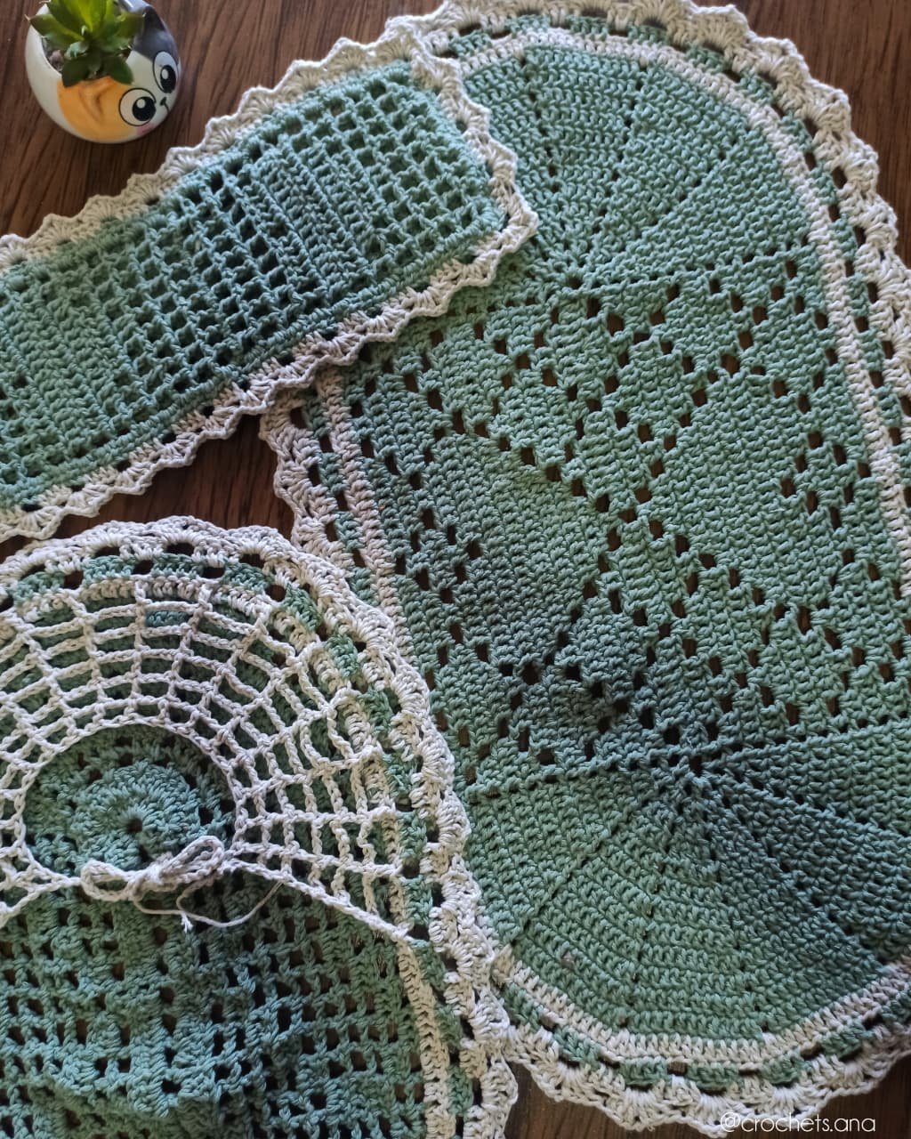 Conjunto Verde Para Banheiro